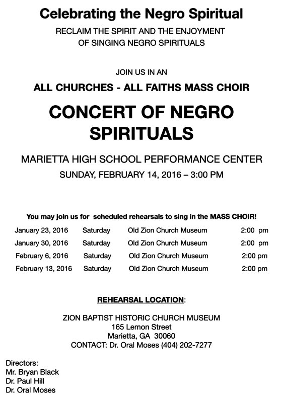 Celebrating the Negro Spiritual Concert